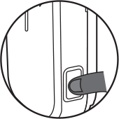 Vanolarm lite on button
