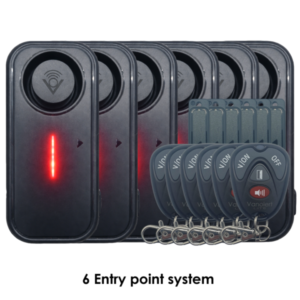 6 x Vanolert Lite Entry Point System - Vanolarm Lite