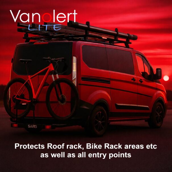 Vanolert Lite fitted to van racking